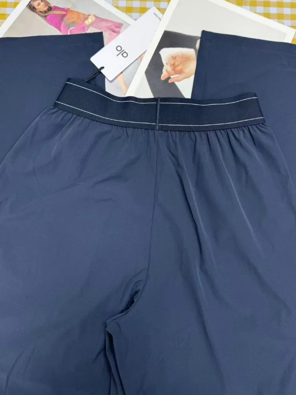 💙NWT Navy Blue ALO Yoga 🥰 Wide Leg Suit Up Pants - (Regular)  Authentic - Picture 5 of 6